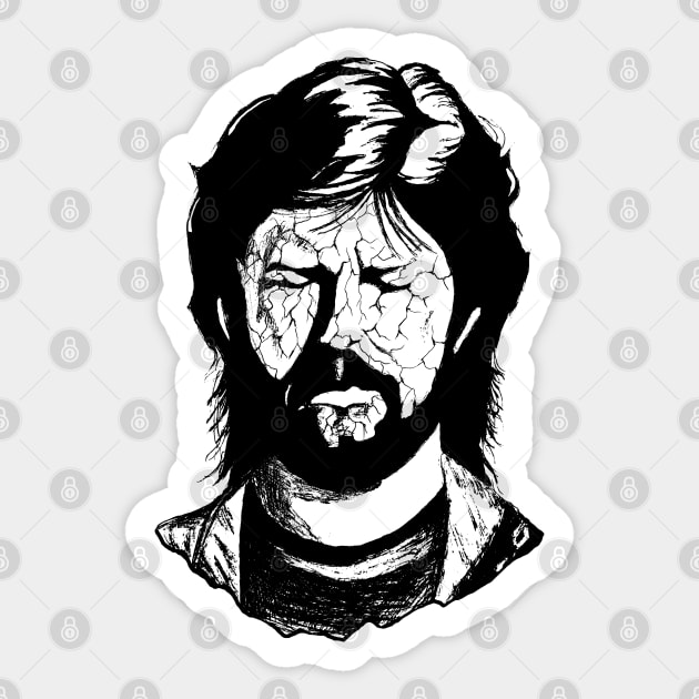Eric Clapton Portrait Art Sticker by surmind